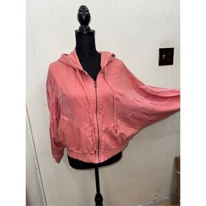 PINK Victoria’s Secret Cropped Peach Colored Jacket Size Medium